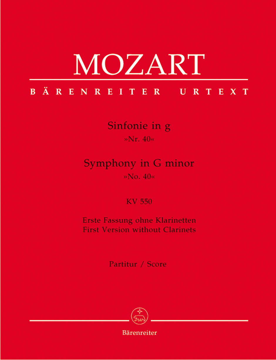 Mozart: Symphony No 40 K550 1st Version - Full Score