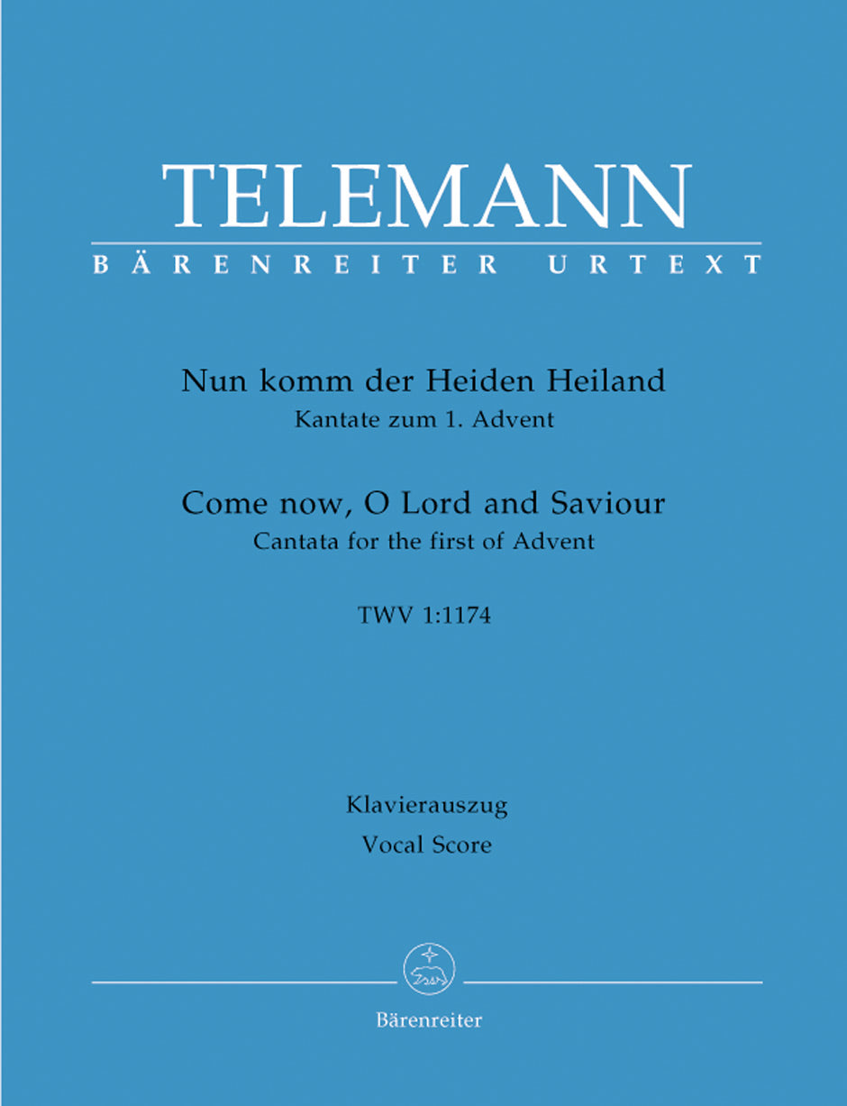Telemann: Nun Komm Der Heiden TWV 1:1174 - Vocal Score