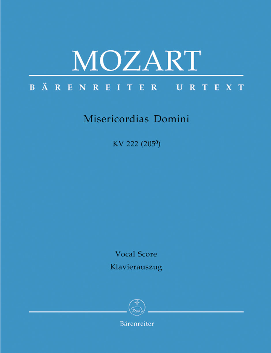 Mozart: Misericordias Domini K222 - Vocal Score