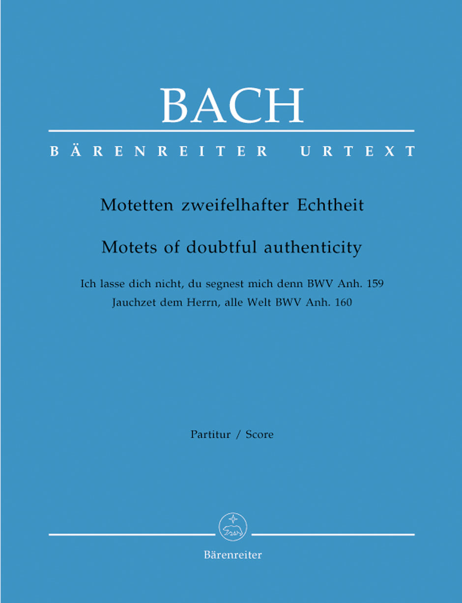 Bach: Motets of Doubtful Authenticity - Vocal Score