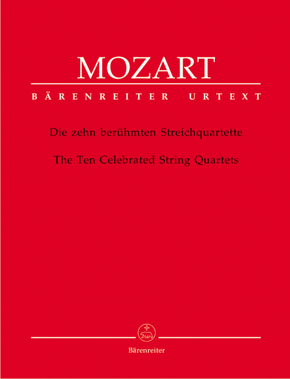 Mozart: Ten Celebrated String Quartets (Set of Parts)