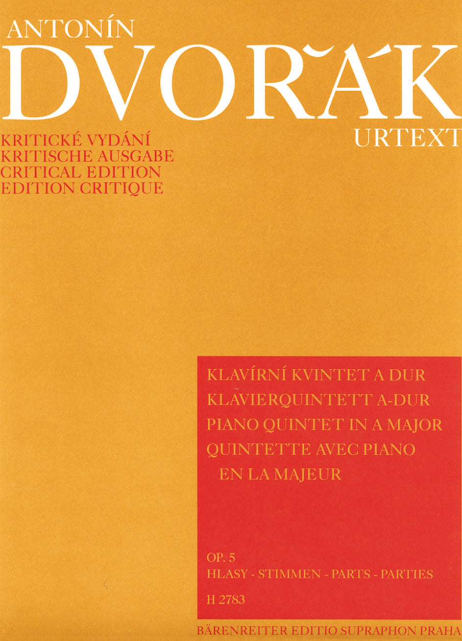 Dvořák: Piano Quintet in A Op 5 Score & Parts