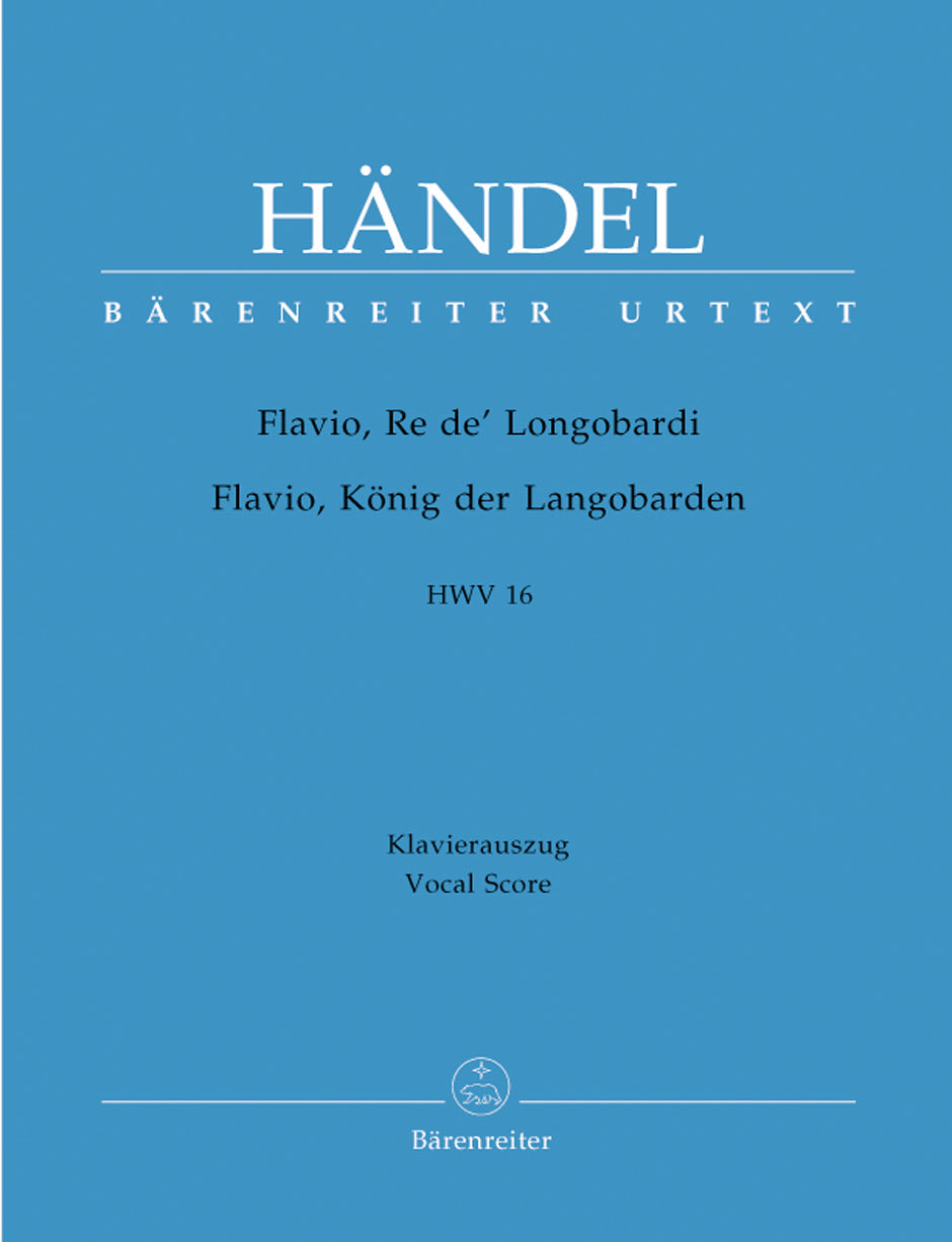 Handel: Flavio Re De Longobardi Opera - Vocal Score