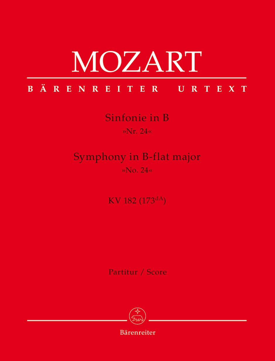 Mozart: Symphony No 24 in B Flat K182 - Full Score