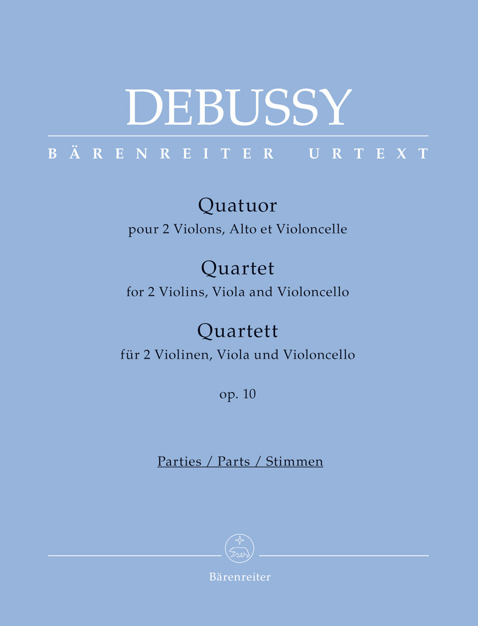 Debussy: String Quartet Op 10 (Set of Parts)