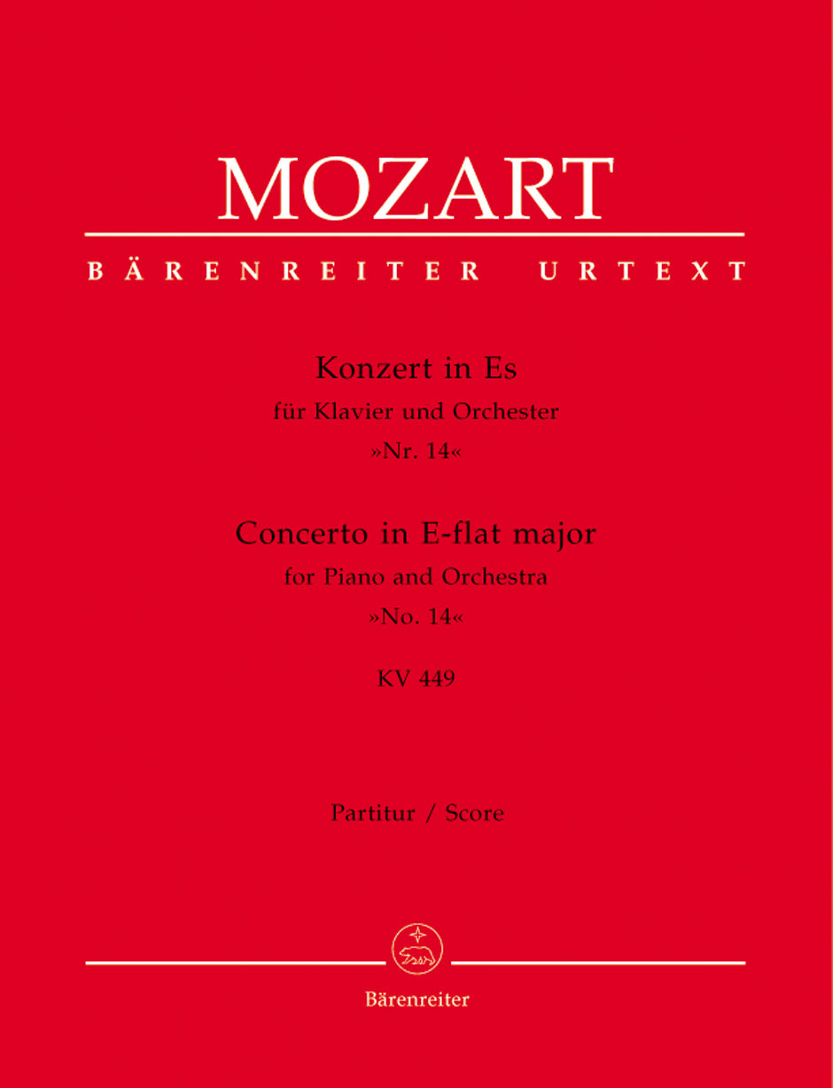 Mozart: Piano Concerto in E Flat K449 Full Score