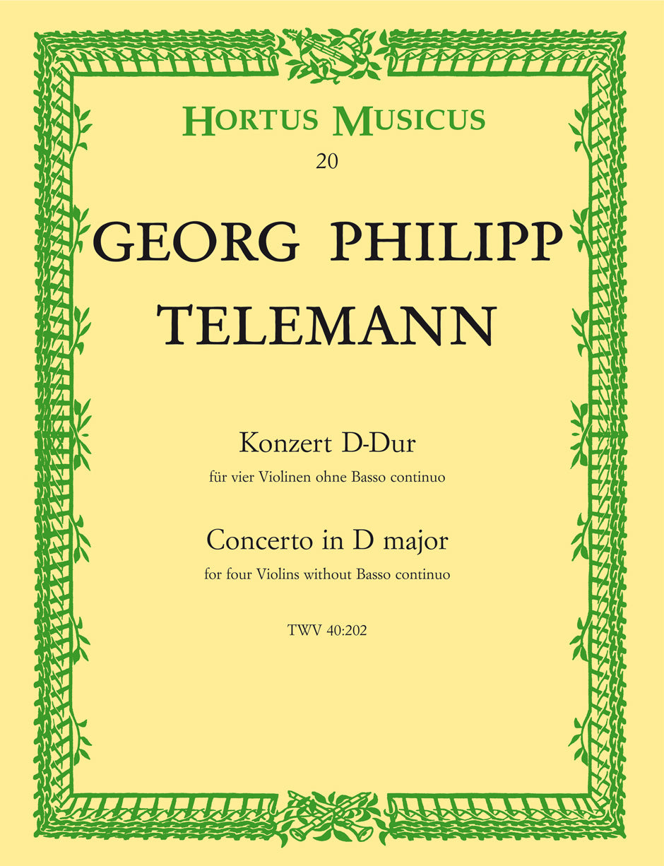 Telemann: Concerto in D for Violin & Piano