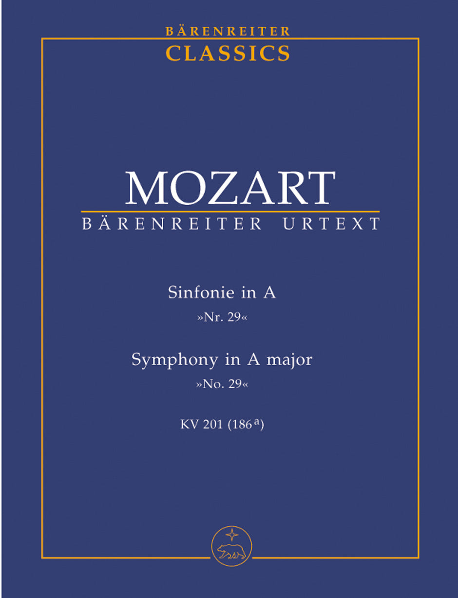 Mozart: Symphony No 29 in A K201 - Study Score