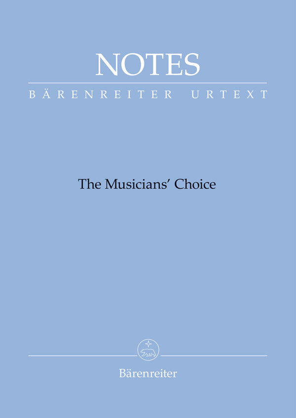 Bärenreiter: The Musician's Choice Notebook - Blue Cover