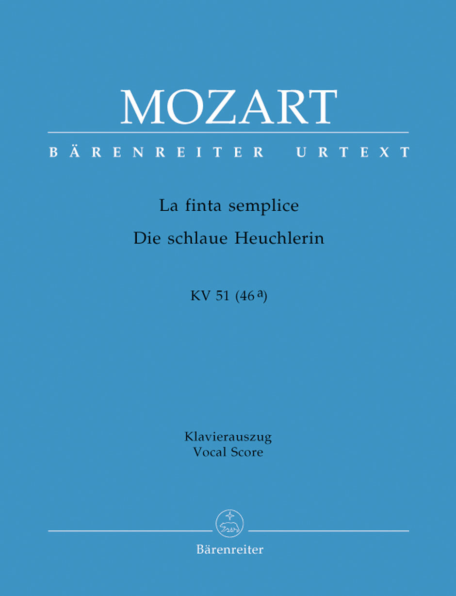 Mozart: La Finta Semplice K51 - Vocal Score