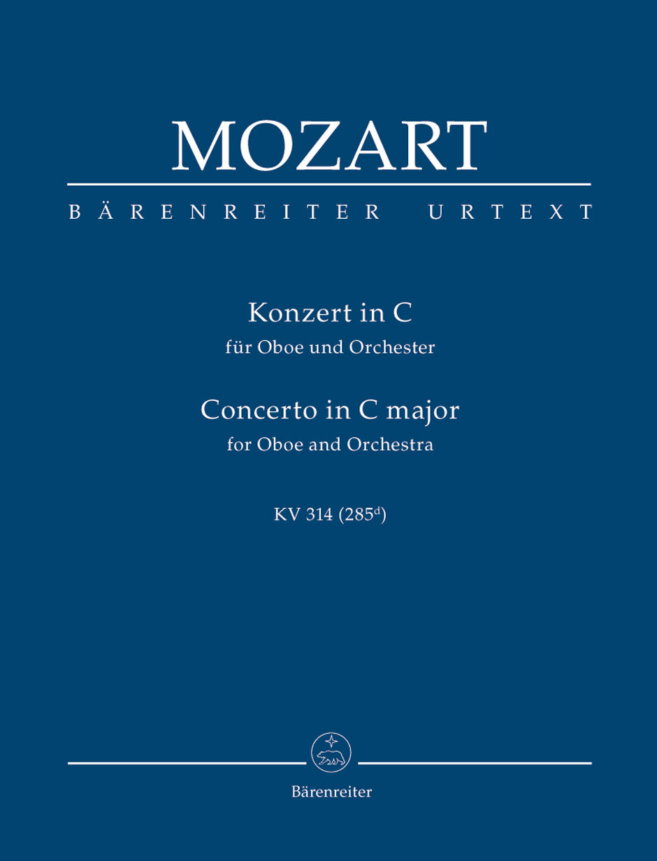 Mozart: Oboe Concerto C K314 - Study Score