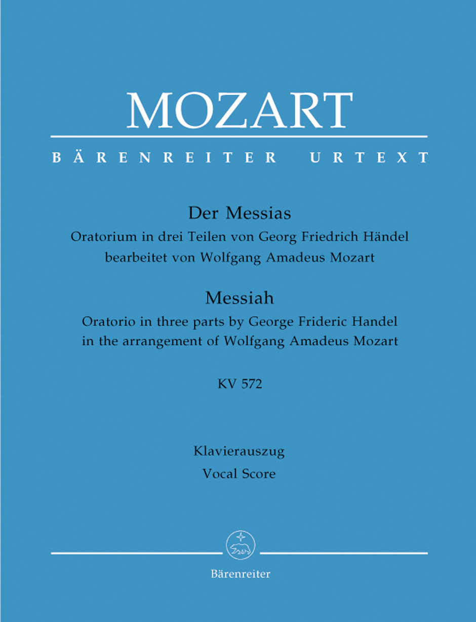 Handel: Messiah K527 German - Vocal Score arr. Mozart