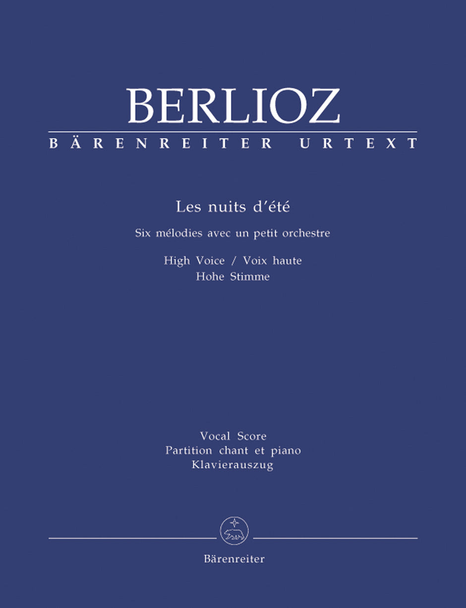 Berlioz: Les Nuits D'Ete for Voice & Piano