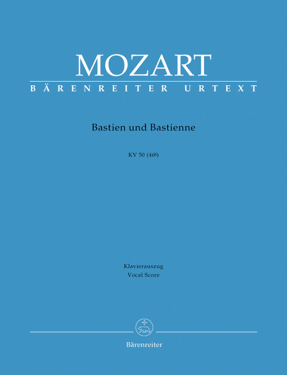 Mozart: Bastien Und Bastienne K50 46B - Vocal Score