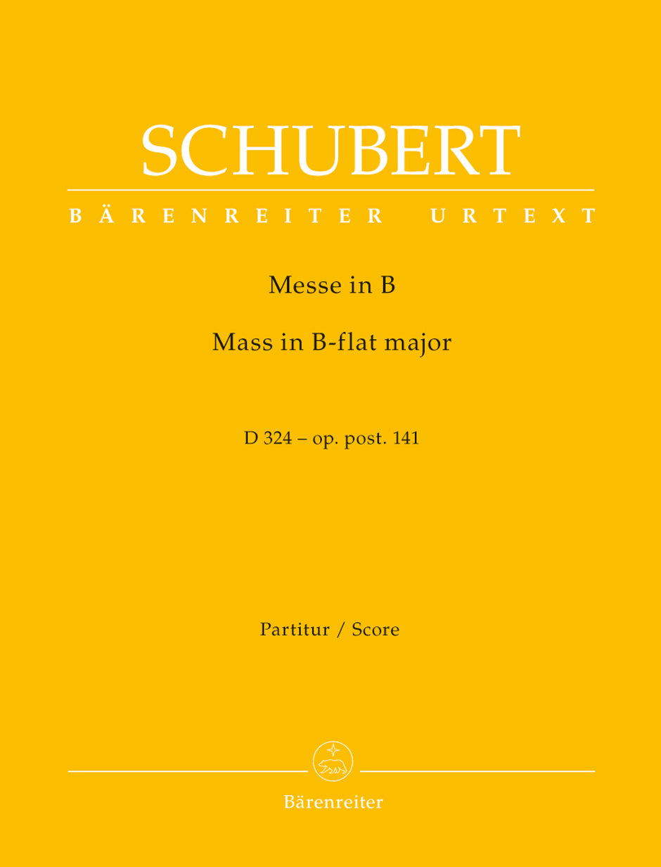 Schubert: Mass in B Flat D 324 - Full Score