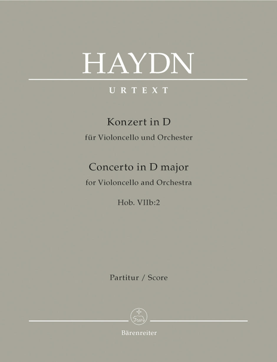 Haydn: Cello Concerto No 2 in D - Full Score
