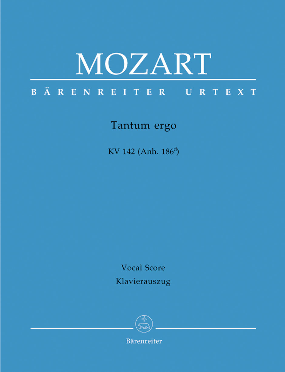 Mozart: Tantum Ergo B Flat K142 - Vocal Score