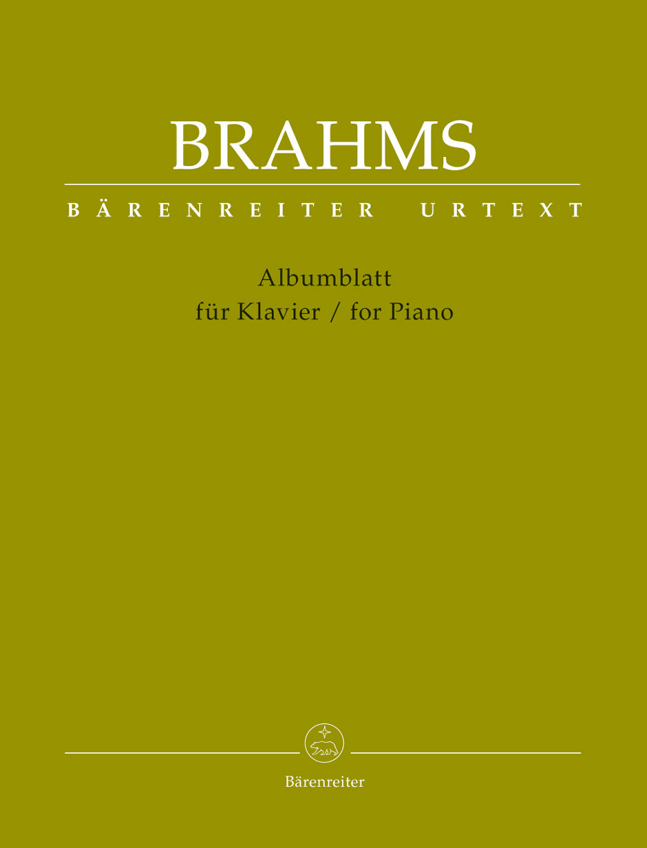 Brahms: Albumblatt for Piano
