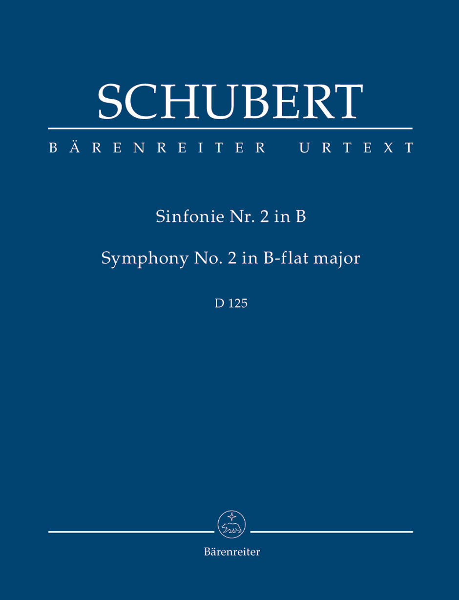 Schubert: Symphony No 2 - Study Score