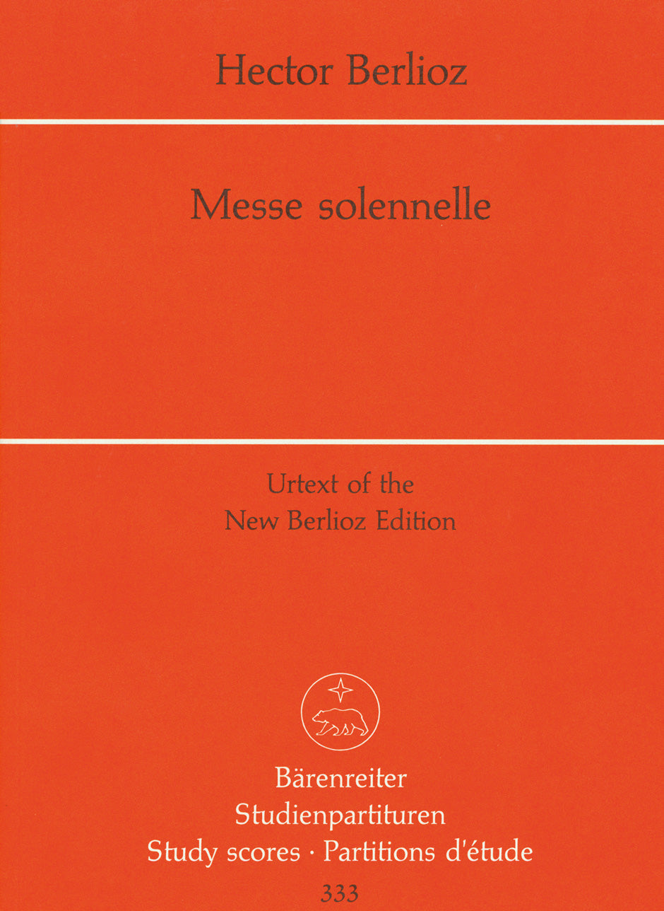 Berlioz: Messe Solennelle - Study Score