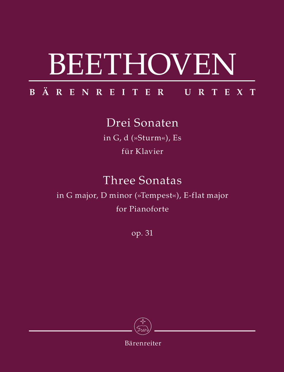 Beethoven: Three Piano Sonatas Op 31