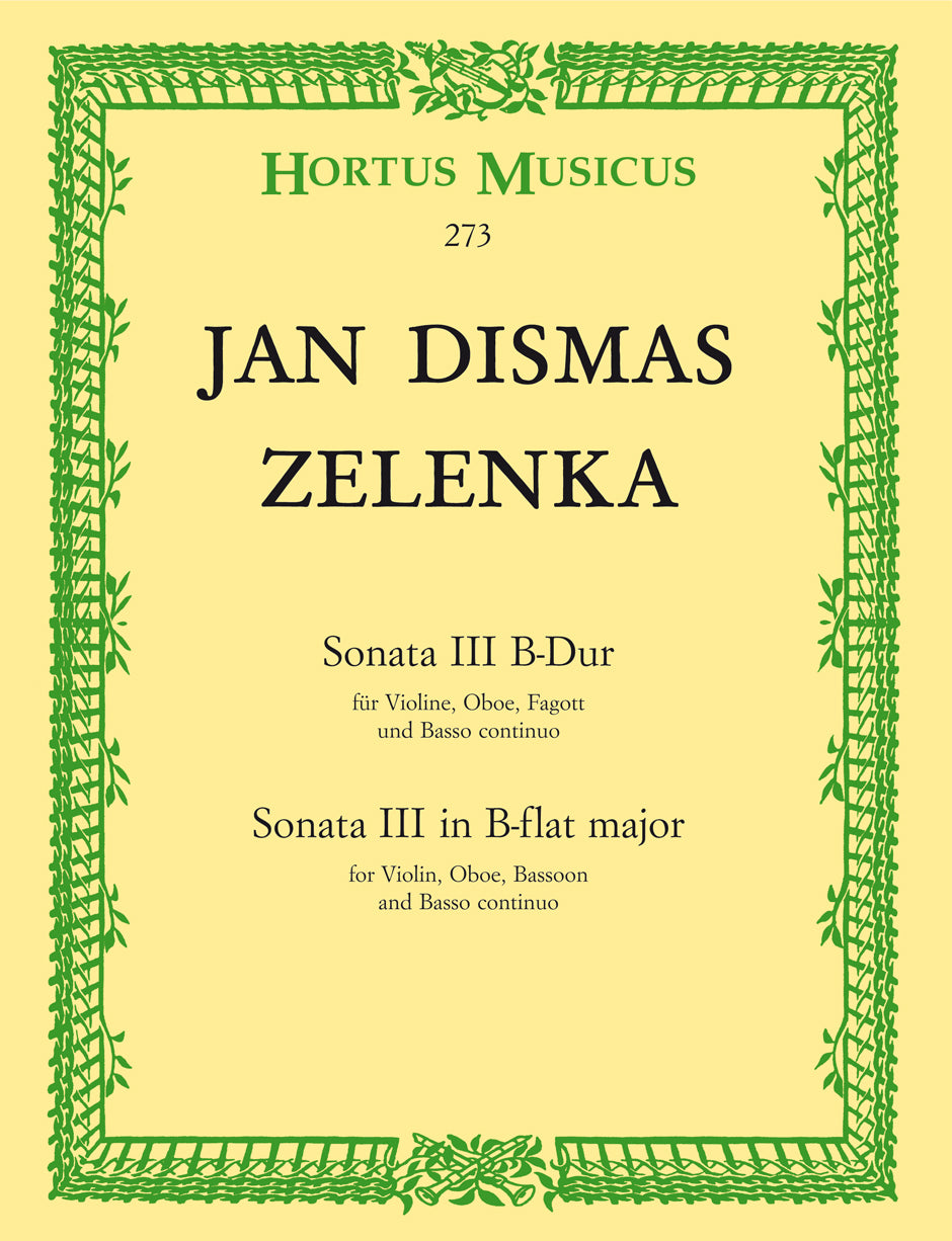 Zelenka: Trio Sonata No 3 in B Flat for 2 Oboes & Bassoon