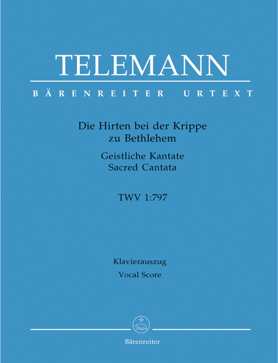 Telemann: Die Hirten Bei Der Krippe - Vocal Score