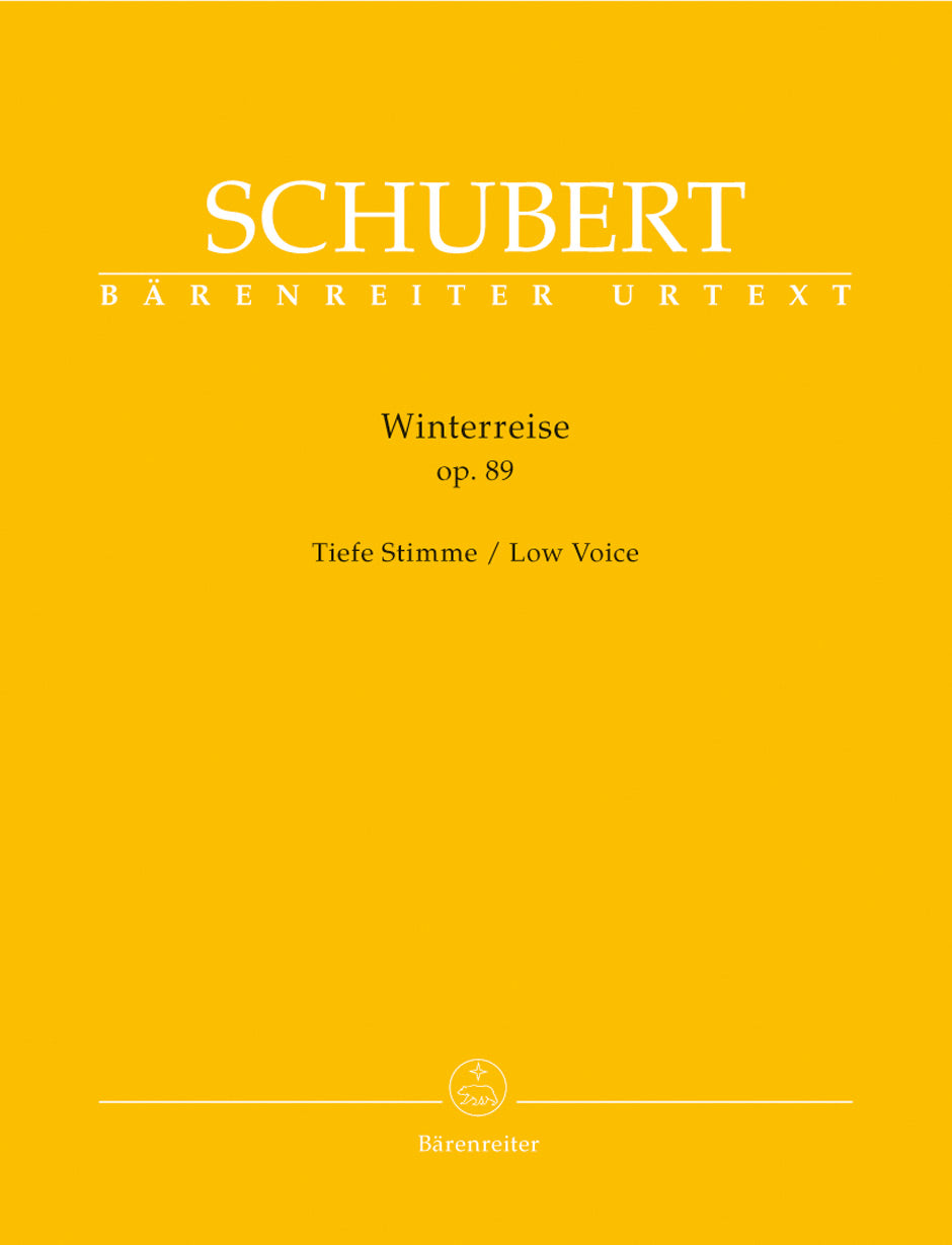 Schubert: Winterreise Op 89 D 911 for Low Voice