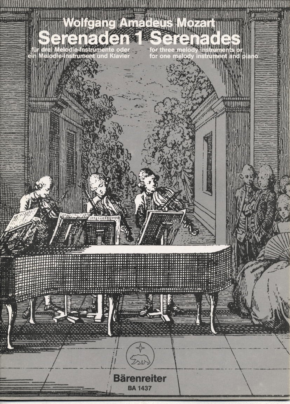 Mozart: Serenade No 1 for String Trio (Score & Parts)
