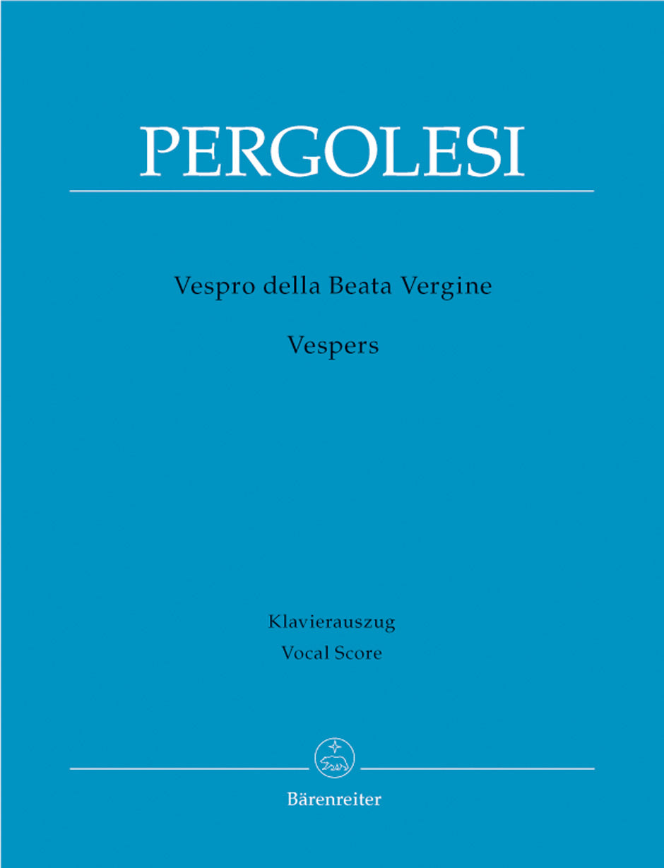 Pergolesi: Marienvesper - Vocal Score arr. Bruno, Higginbottom
