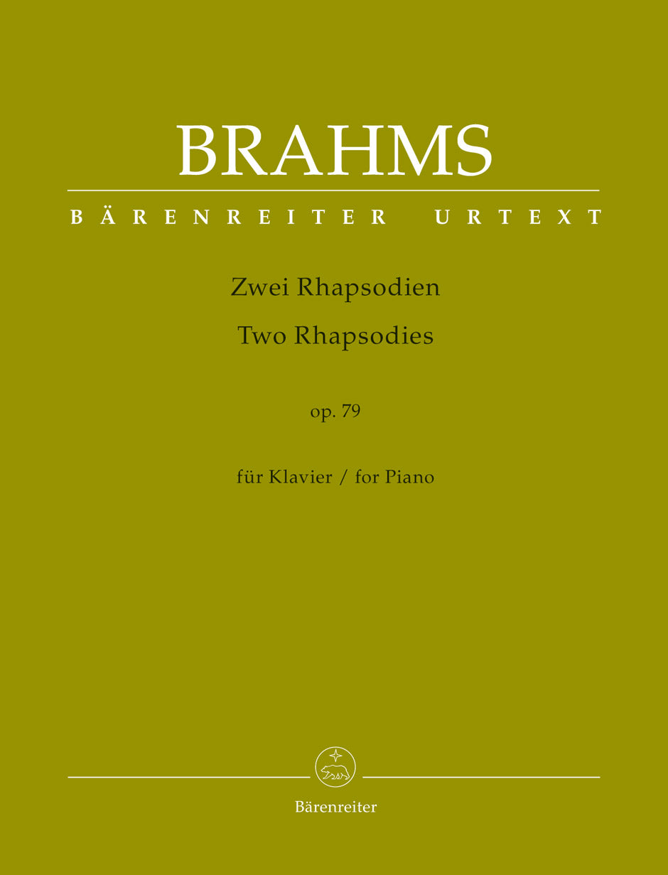 Brahms: Two Rhapsodies for Piano Op 79