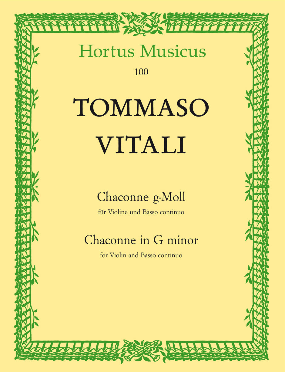 Vitali: Chaconne in G for Violin & Basso Continuo