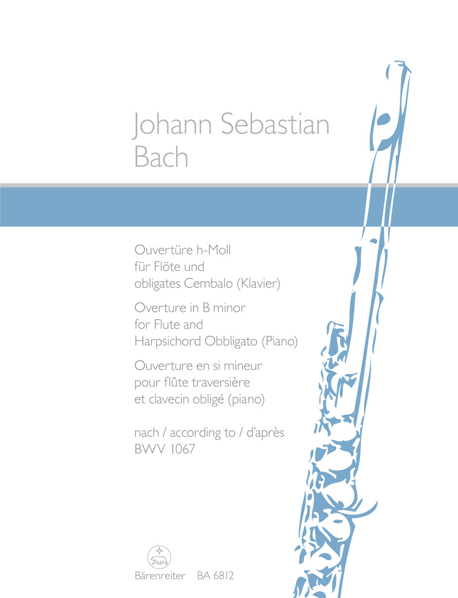 Bach: Orchestral Suite No 2 B for Flute & Keyboard