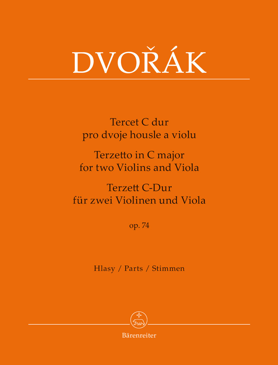 Dvořák: Terzetto in C Major Op 74 for 2 Violins & Viola