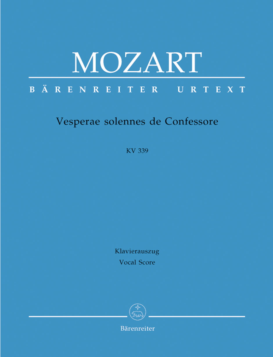 Mozart: Vesperae Solennes Con K339 - Vocal Score