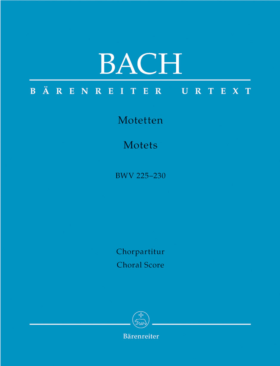 Bach: Motets 6 BWV225-230 - Vocal Score