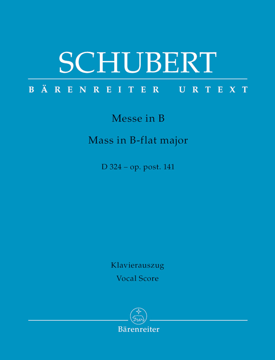 Schubert: Mass in B Flat D324 - Vocal Score