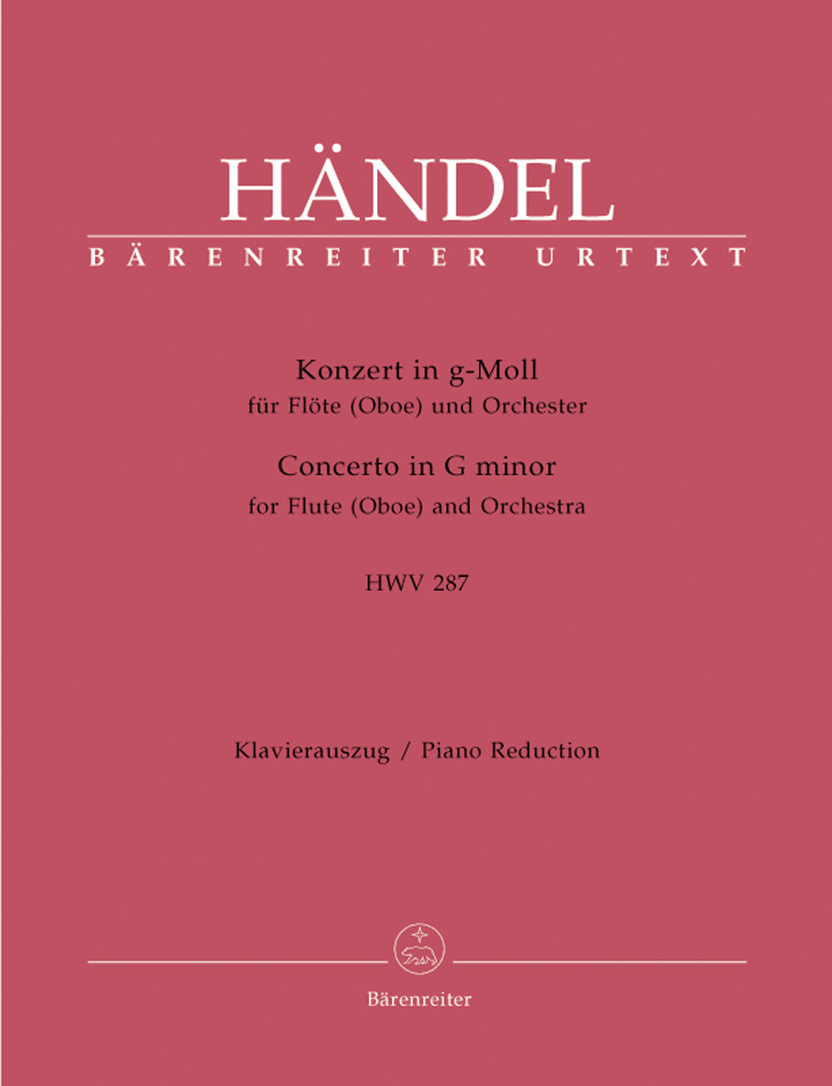 Handel: Flute Concerto in G Minor - HWV287 for Flute & Piano