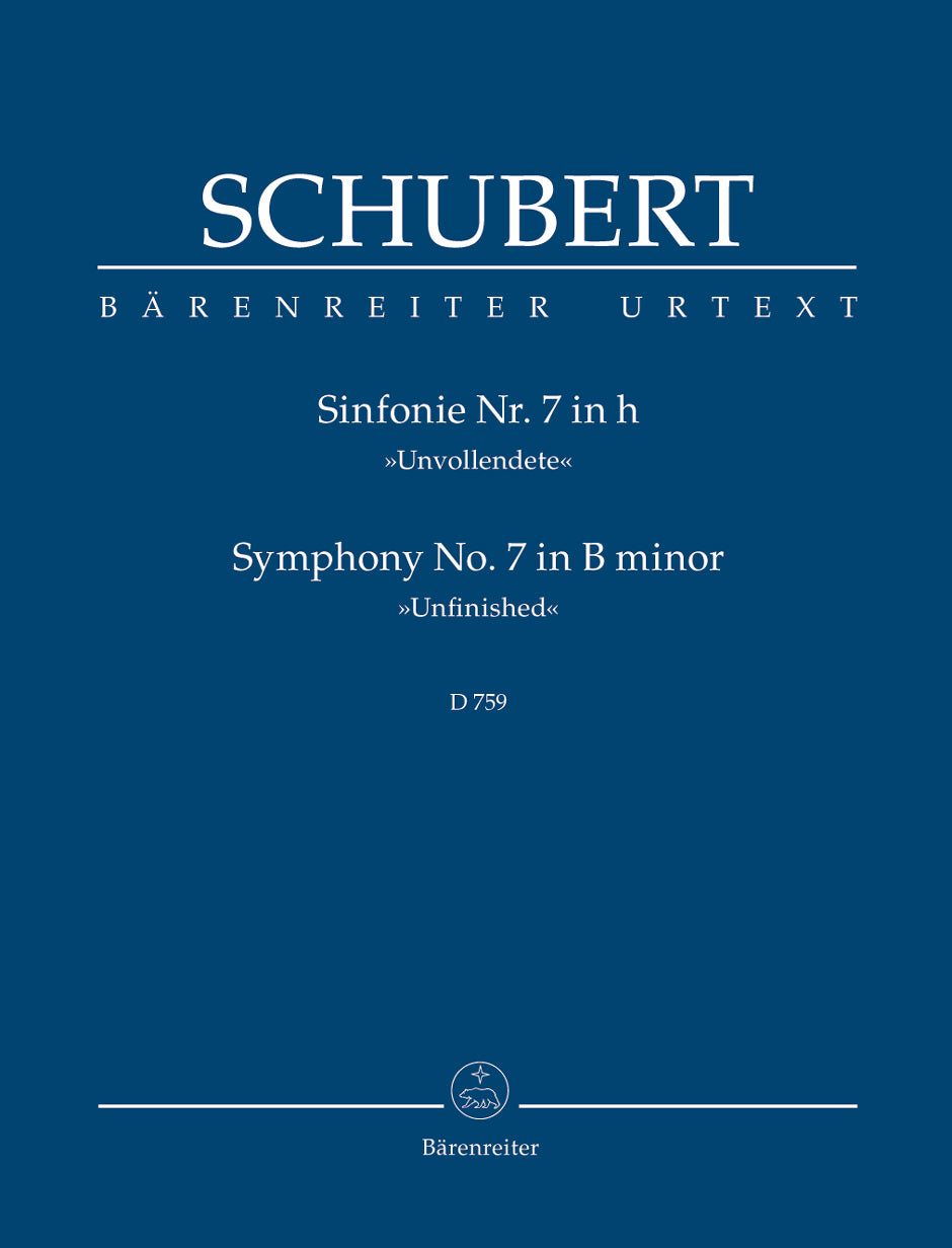 Schubert: Symphony No 7 in B Minor D 759 Unfinished - Study Score