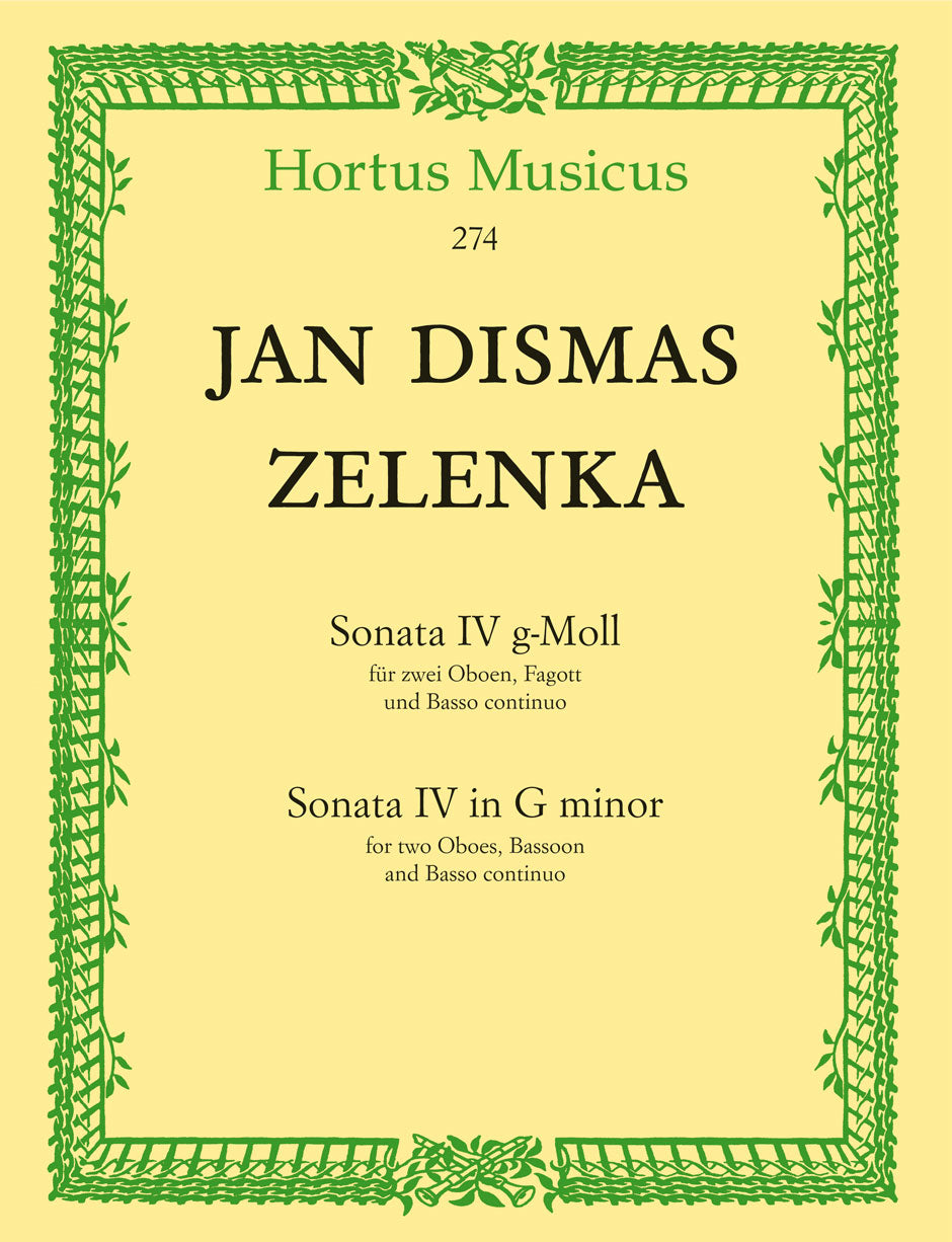 Zelenka: Trio Sonata No 4 in G for 2 Oboes & Bassoon