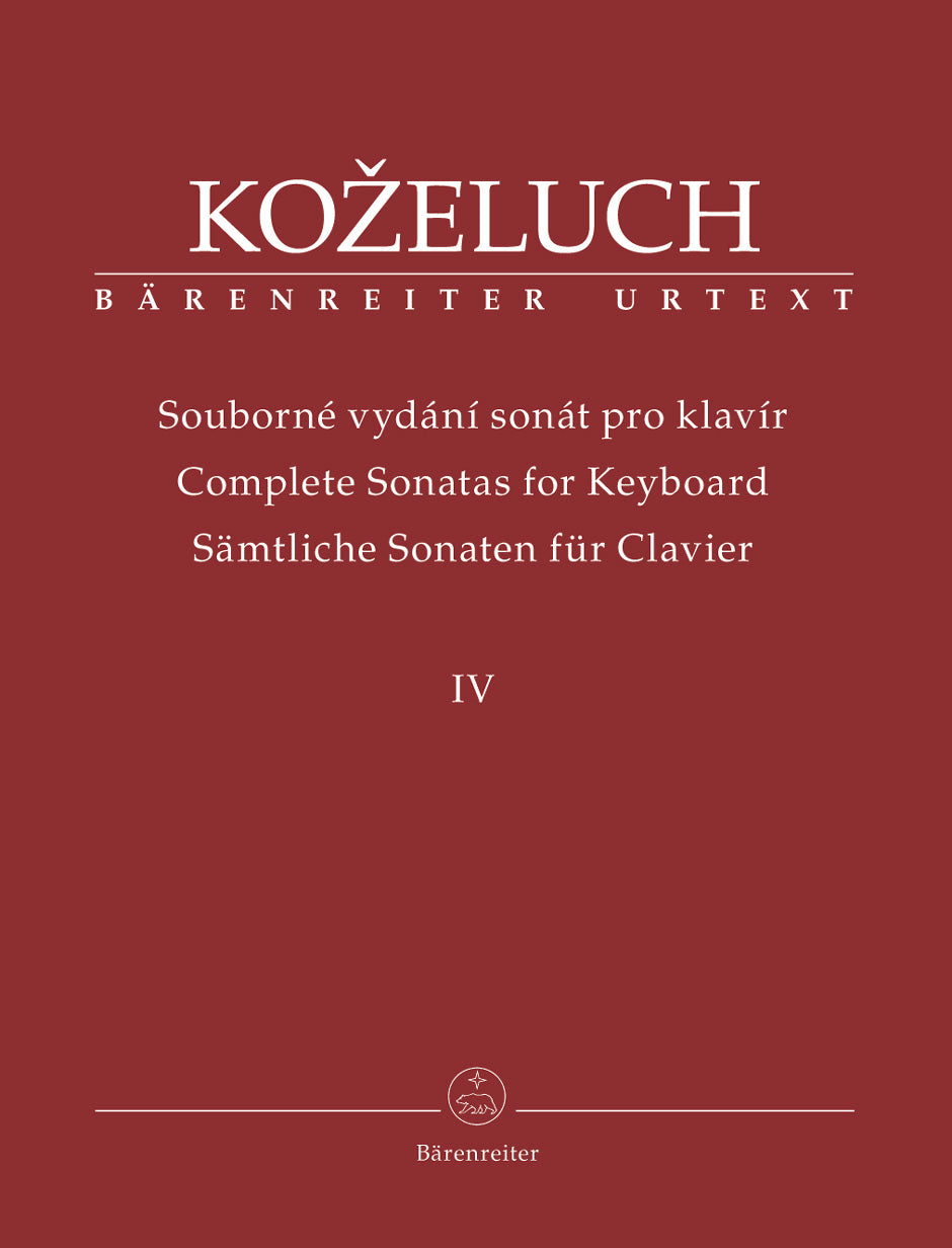 Kozeluch : Complete Sonatas for Keyboard - Vol 4
