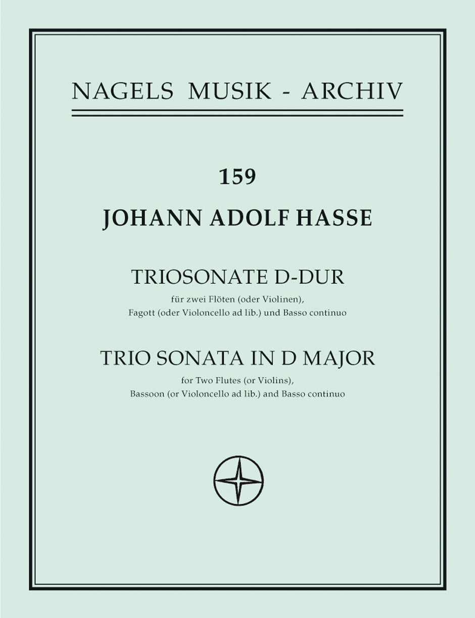 Hasse: Trio Sonata in D for Flute & Basso Continuo