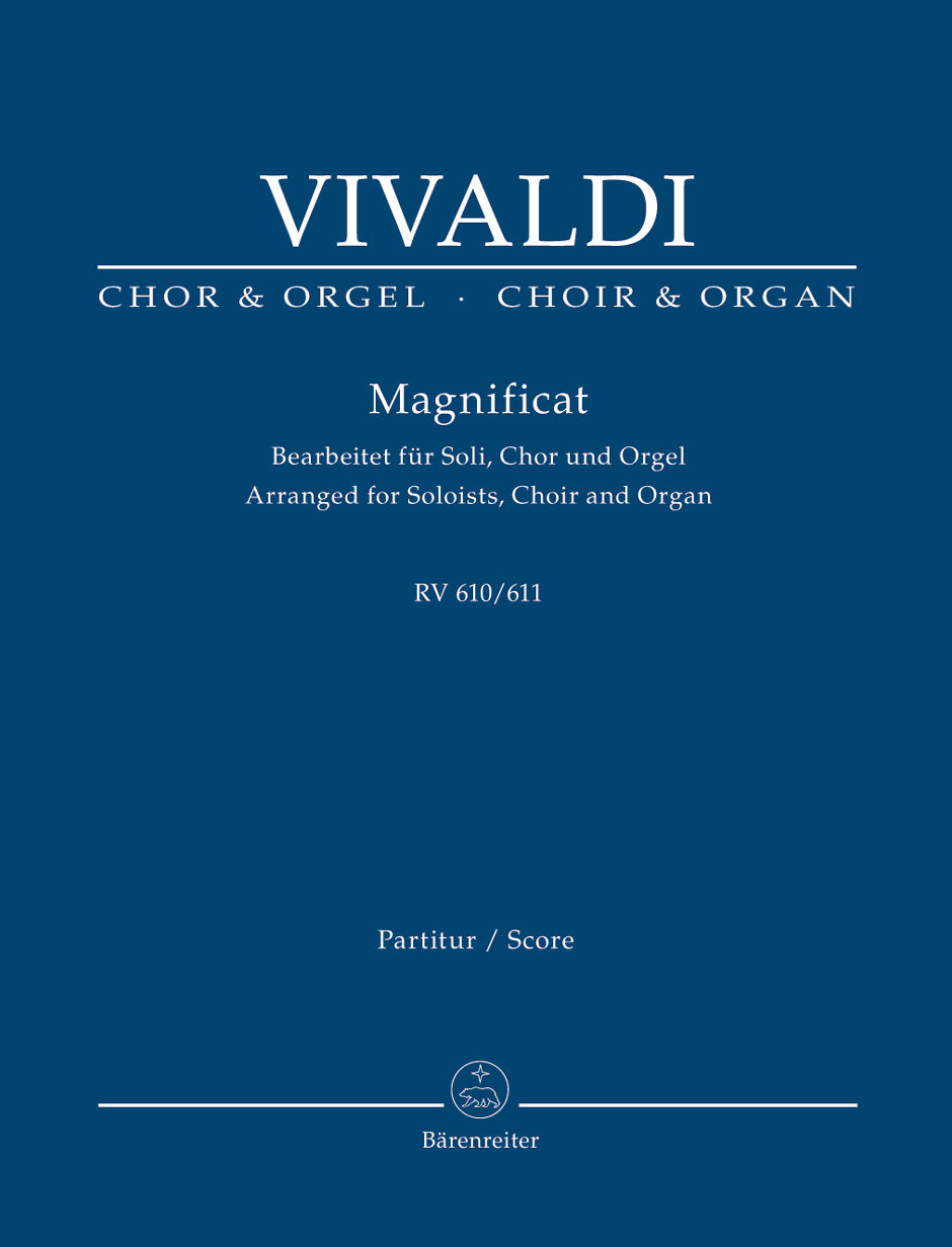 Vivaldi: Magnificat in G Minor SATB, Organ - Vocal Score