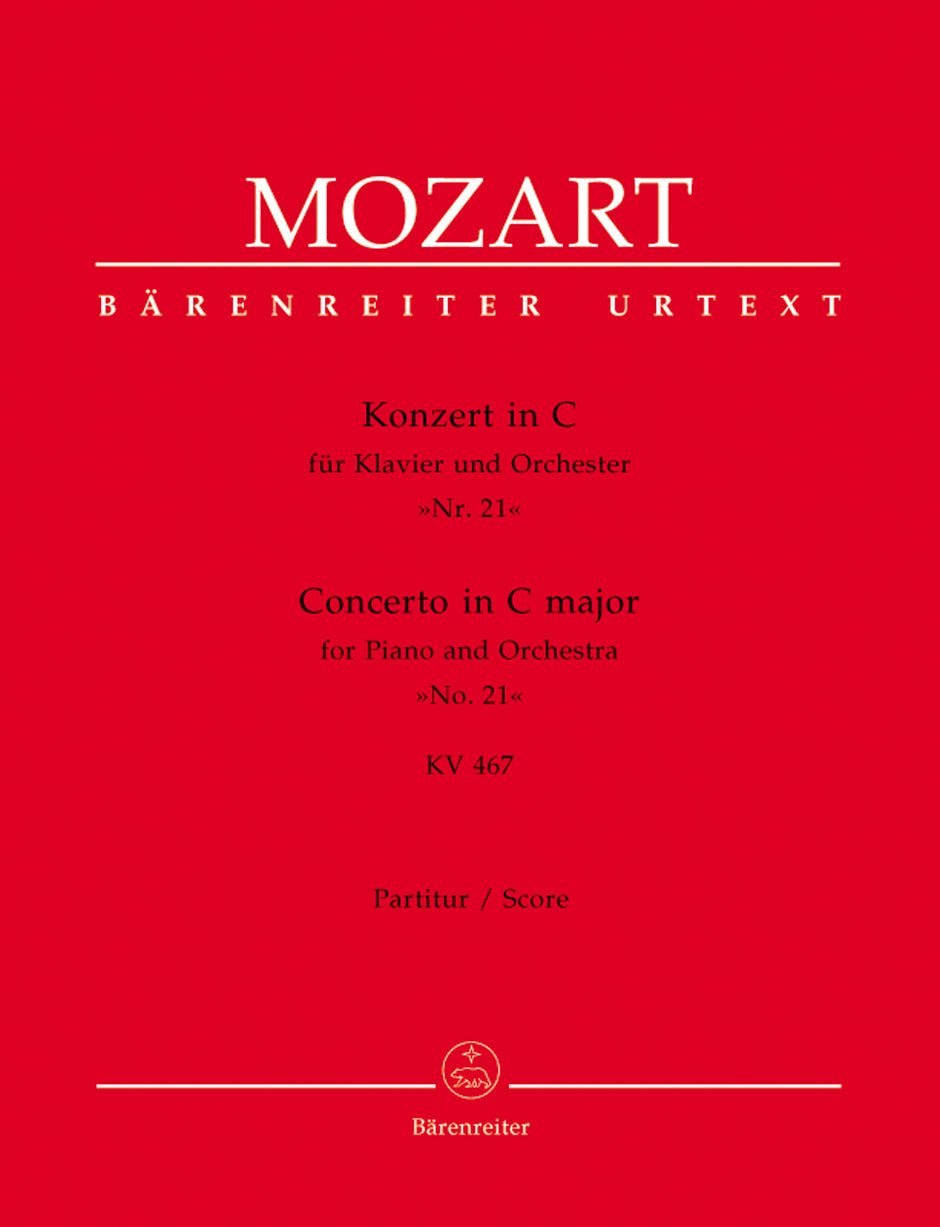 Mozart: Piano Concerto No 21 in C K467 Full Score