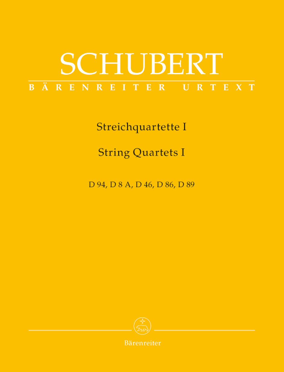 Schubert: Complete String Quartets - Book 1 (Set of Parts)