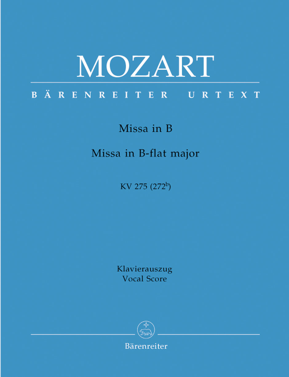 Mozart: Missa Brevis B Flat K275 - Vocal Score