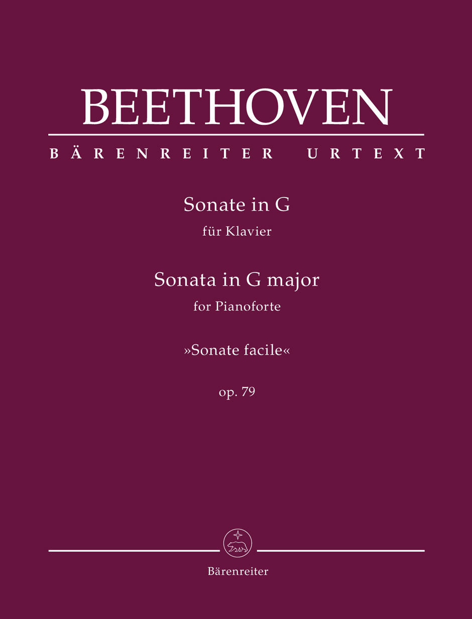 Beethoven: Piano Sonata in G Major Op 79 'Sonate Facile'