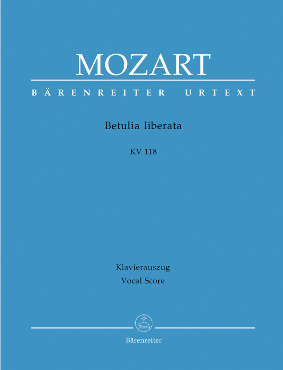 Mozart: Betulia Liberata K118 - Vocal Score
