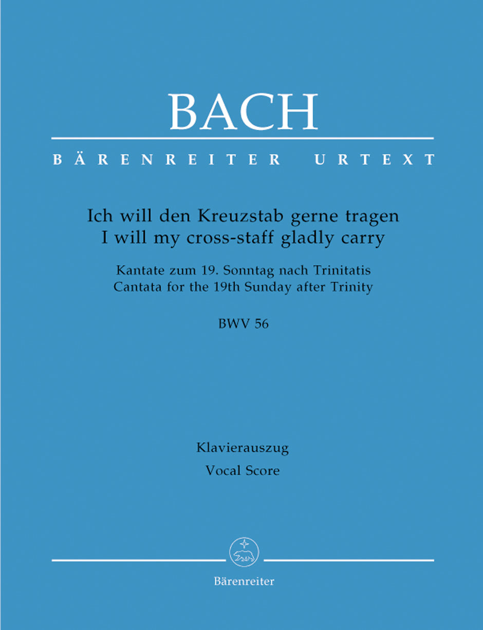 Bach: Cantata No 56 - Vocal Score