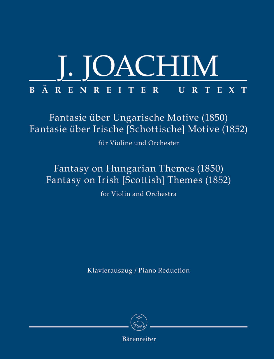 Joachim : Fantasy On Hungarian & Irish Themes for Violin & Piano